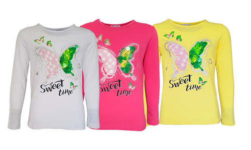 Mädchen langarmshirt print - mädchen,