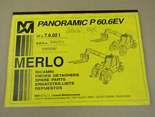 Merlo Panoramic P60.6EV Teleskopstapler Ersatzteilliste Bildkatalog Parts List
