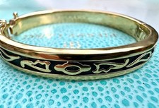 Exclusives massives Pierre Lang Modeschmuck Armband goldfarbig Ø6,5 cm neuwertig