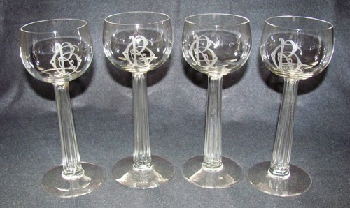 Jugendstil weingläser mit - jugendstil,