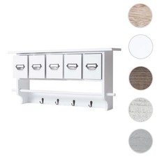 Küchenregal HWC-C49, Haushaltsregal Regal, Vintage mit 5 Schubladen 32x65x13cm