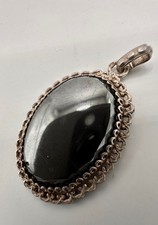 Vintage schwarzer Onyx Silber