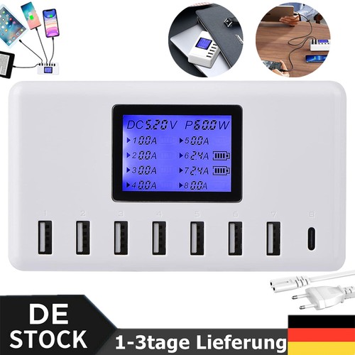 Port usb schnellladestation - 8-port,