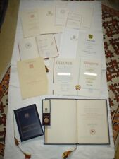 DDR Konvolut Urkunden Artur Becker Medaille DRK Banner der Arbeit Feuerwehr FDGB