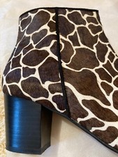 neu * Di Nuovo * edle Leder Ankle-Boots * Kuhleder in Giraffenfelloptik * Gr 39