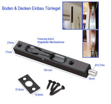 Boden und Decken Einbau Türriegel Tür Verriegelung Doppelfenster