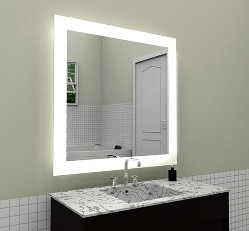 Badspiegel g16 mit led - badspiegel,