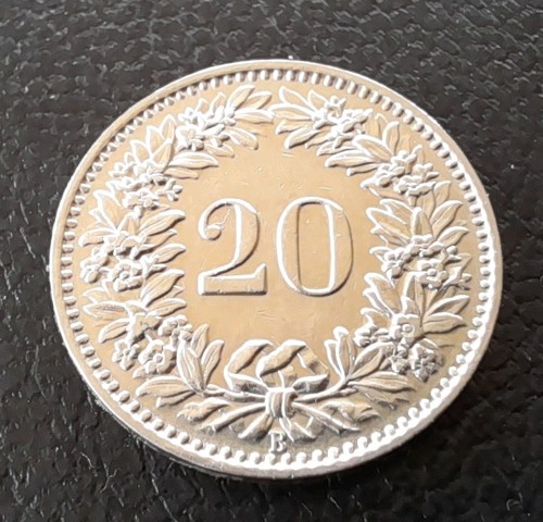 Münze rappen schweizer - münze, 20