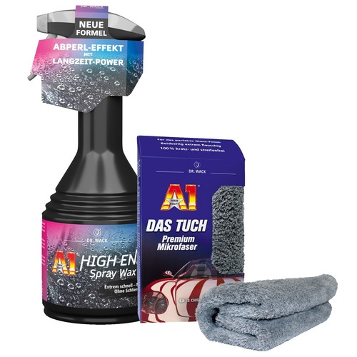 High end spray - end, wax