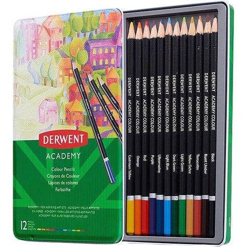 12x derwent academy colour - derwent,