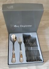 Set aus 6 Dessertlöffel + 6 Dessertgabel von Guy Degrenne OVP unbenutzt France 