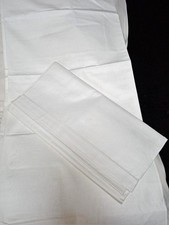 2 x altes Betttuch Baumwolle Leinen? Laken Tuch alte Weisswäsche 150 x 230 cm