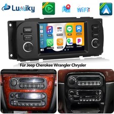 2+64GB Autoradio Für Jeep Chrysler Dodge GPS Navi BT FM WiFi CarPlay Android 15
