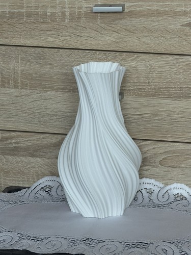 Deco vase schneeweiß - 3,