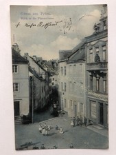 AK Gruss aus Prüm Blick in die Pfannstrasse 1906 Eifelkreis Bitburg 