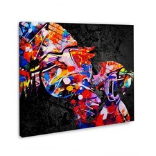 Mädchen mit Pferd abstrakt