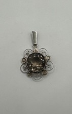 Silber Anhänger Rauchquarz