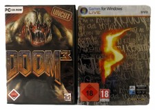 Doom 3 (PC)CD-US-Version+Resident Evil 5 Collector's Edition Steelbook (PC)DVD