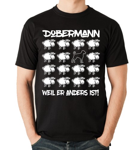 Shirt black sheep dobermann - t-shirt,