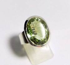 Ring Prasiolith, grüner