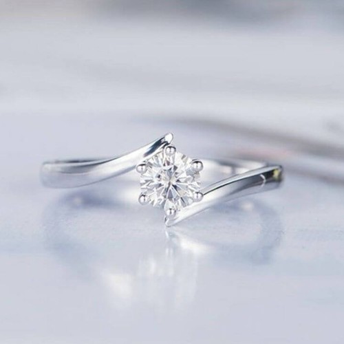Brillant rund diamant solitär - rund,