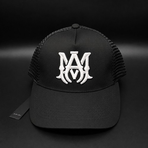 Black amiri logo trucker - amiri,