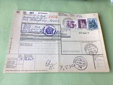 Schweiz Paket Post Bulletin
