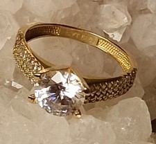 Solitärring 585 Gelbgold