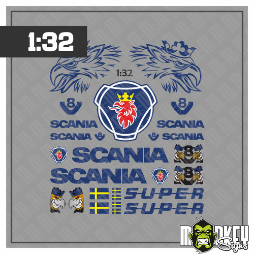 Scania aufkleber set passend - scania,