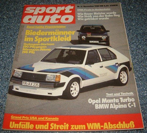 Sport auto volvo - sport, 11/80