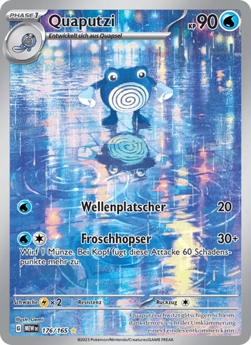 Pokemon karte quaputzi 176 - quaputzi, 176/165