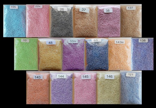 Glasperlen rocailles 40gr - 40gr., *