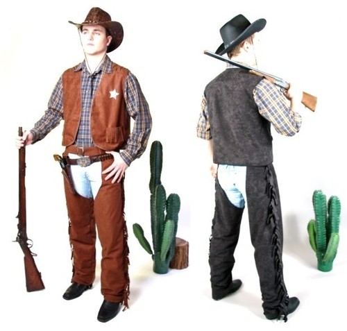 Cowboy kostüm weste - cowboy-kostüm, chaps