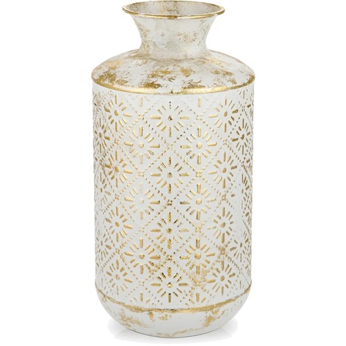 Handgefertigte metallvase 32cm - metallvase,