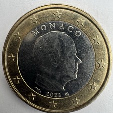 1-Euro Münze Monaco 2022