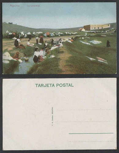 Spanien alte farbige postkarte - farbige,