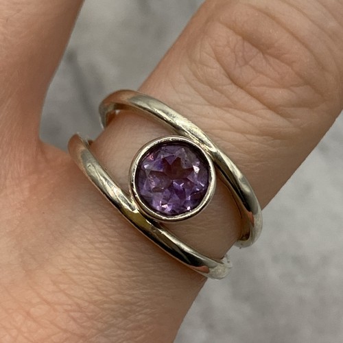 Amethyst ring 925 sterling - 925,
