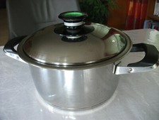 AMC, Topf mit Deckel und Temperaturanzeige, Innendurchmesser 20 cm, 3,1 Liter