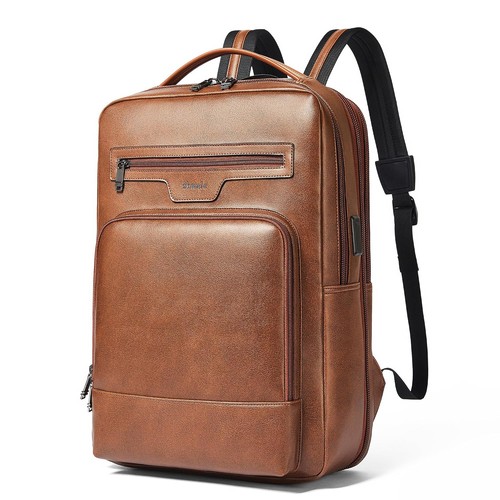 Leder laptop rucksack zoll - leder,