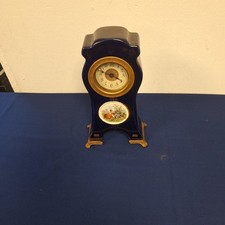 Alte Tischuhr um 1900 Kobalt