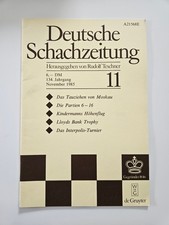 Deutsche Schachzeitung 11/1985