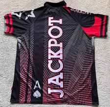 Brandneu mit Etikett "Jackpot" Adrian Lewis Coolplay Dart Shirt Größe 5XL signiert auf der Rückseite