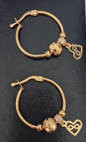 1165 585er gold damen - gold, creolen