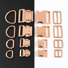 Roségold Metall D-Ring Schnallen 15-38mm für Tasche Gürtel DIY 1/2 Sets