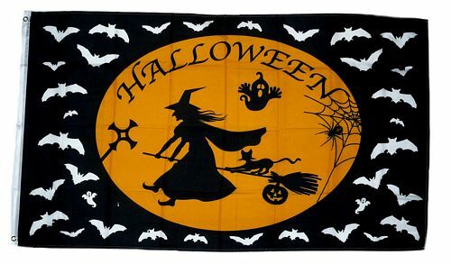 Fahne flagge halloween - flagge, hexe