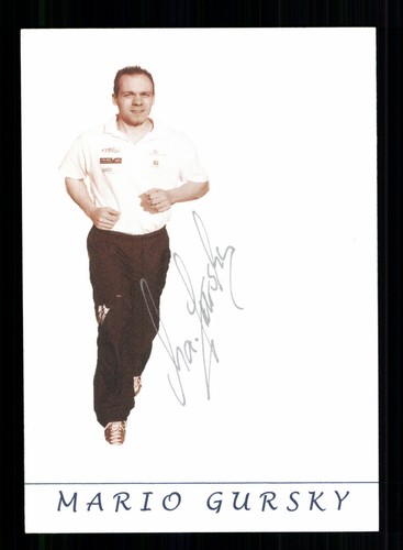 Mario gursky autogrammkarte - mario,
