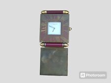exklusive CartierTischuhr Reise Uhr Wecker Klappbar Pendulette deVoyage 