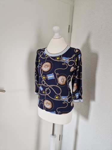 Rich royal blusenshirt top - &,