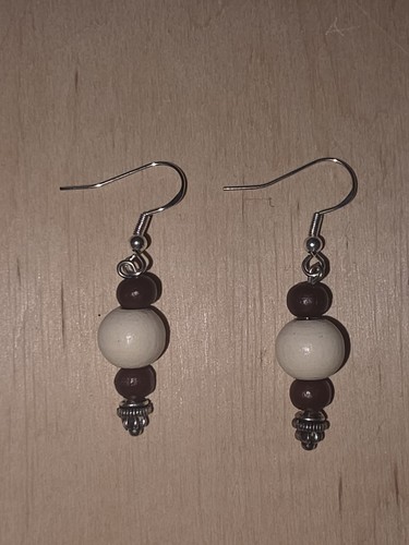Braunbeiger perlenohrring aus - braunbeiger,