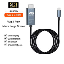 HDMI zu USB-C Kabel 4K UHD Typ C auf HDMI für Samsung Huawei Sony Xiaomi TV